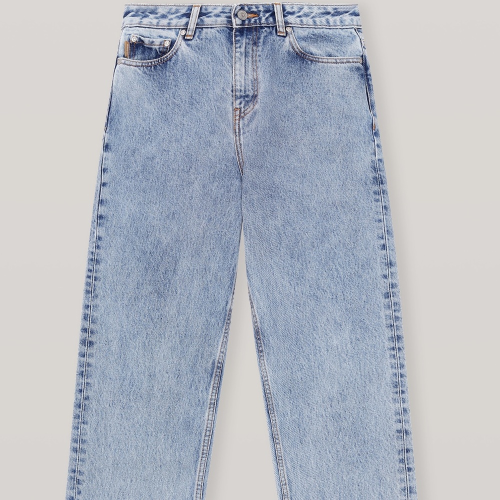 Classic Denim High-waisted Cropped Jeans - Washed Indigo